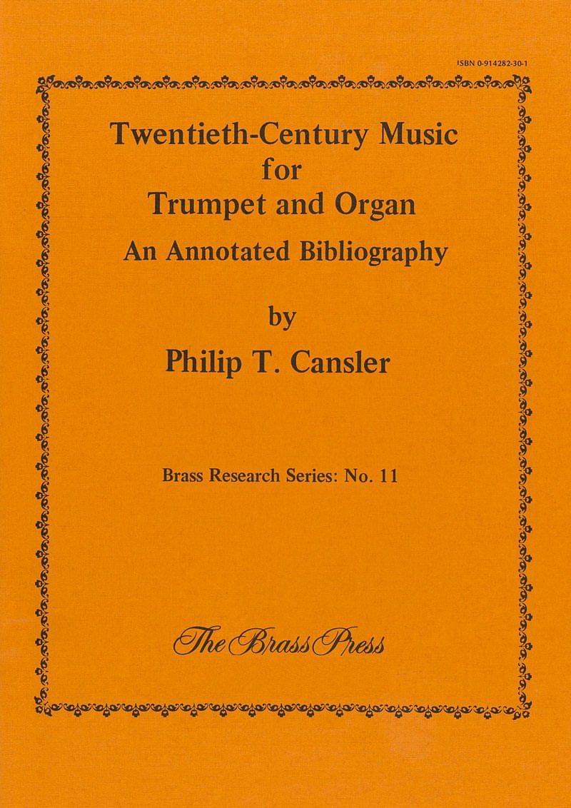 Cansler Philip 20Th Century Music For Trumpet And Organ Brp4