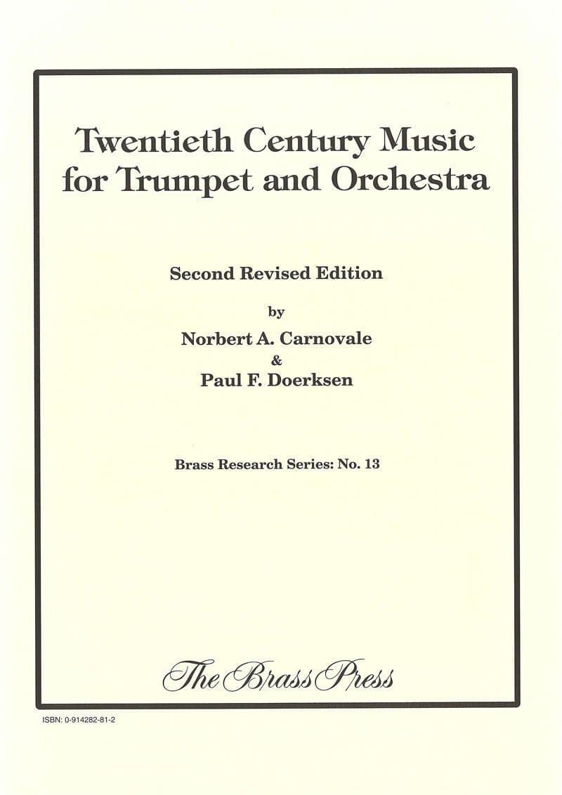 Carnovale Doerksen 20Th Century Music For Trumpet And Orchestra Br P5