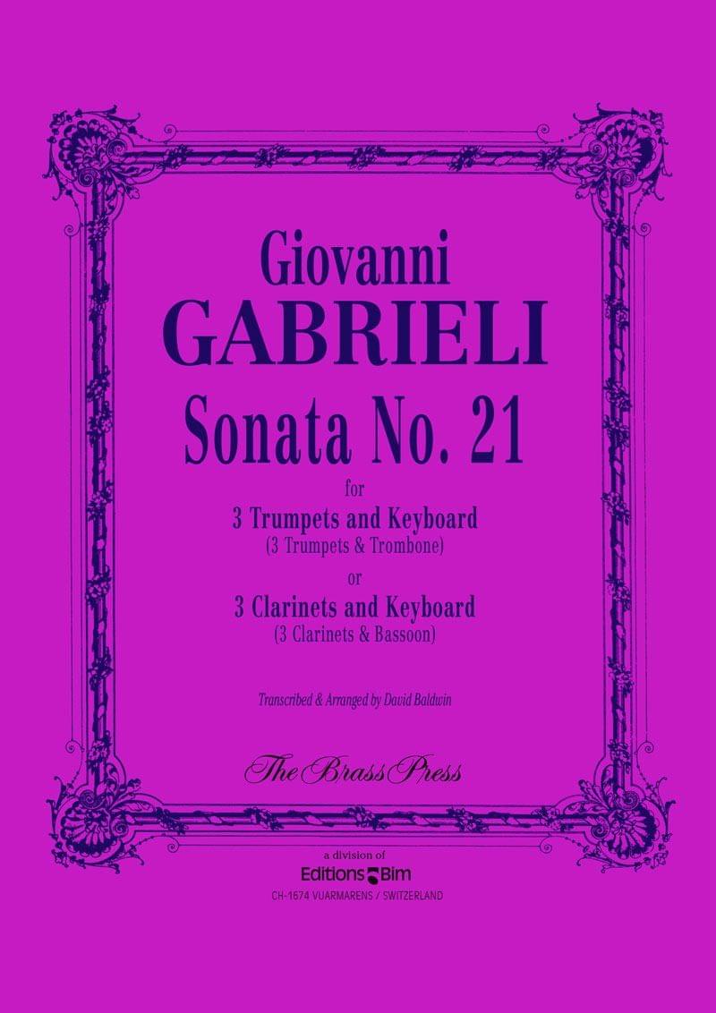 Gabrieli Giovanni Sonata No 21 Tp143