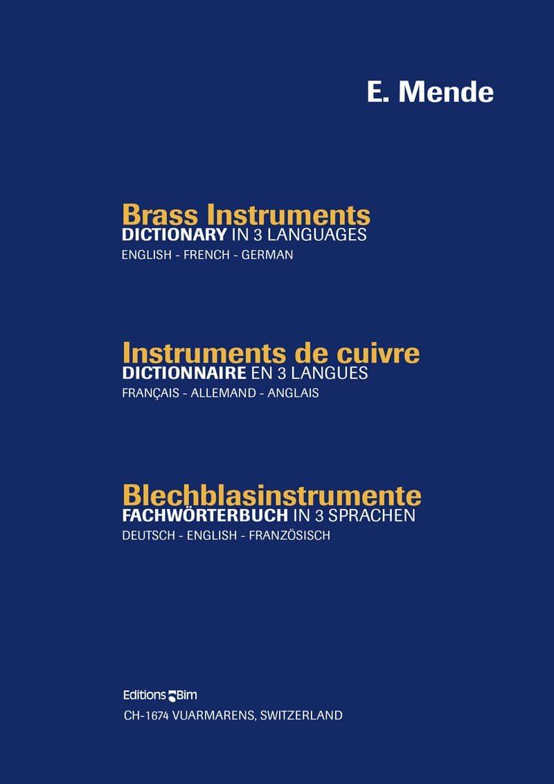 Mende Emilie Brass Instrument Dictionary Bim2