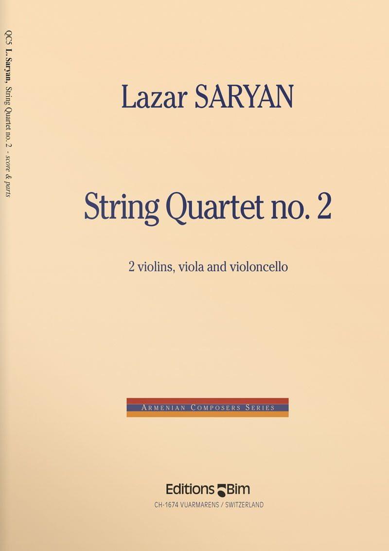 Saryan Lazar String Quartet No 2 Qc5