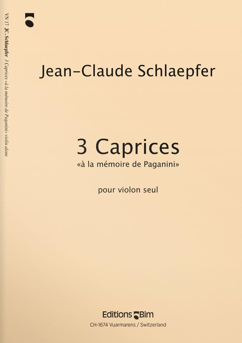 Schlaepfer Jean Claude 3 Caprices Vn17
