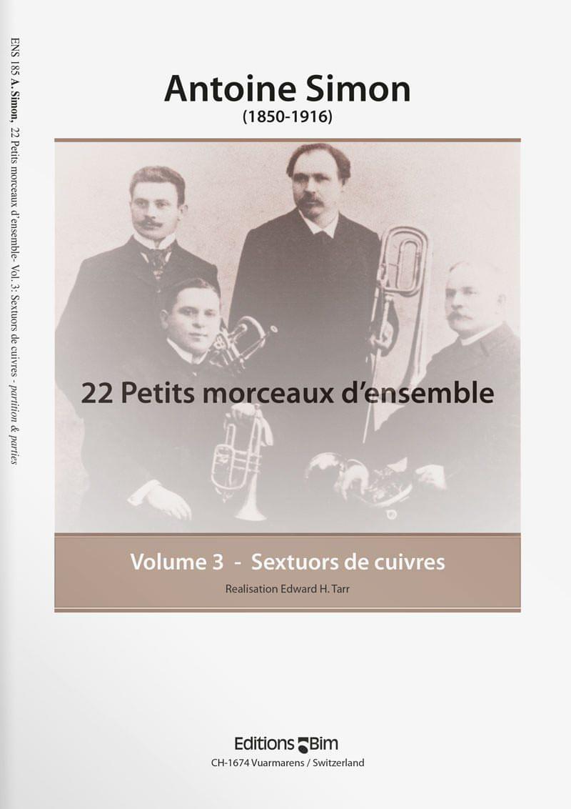 Simon Antoine 22 Petits Morceaux D Ensemble Vol 3 Ens185
