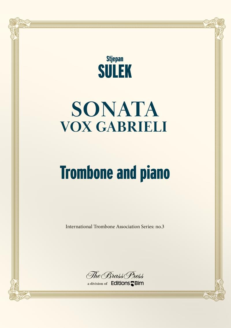 Sulek Stepjan Sonata Vox Gabrieli Tb39