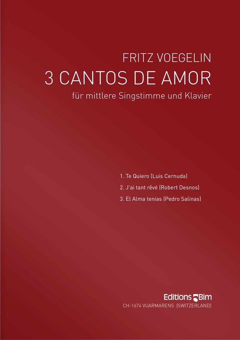 Voegelin Fritz 3 Cantos De Amor V7
