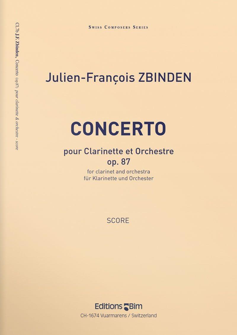 Zbinden Jf Concerto Clarinet Cl7