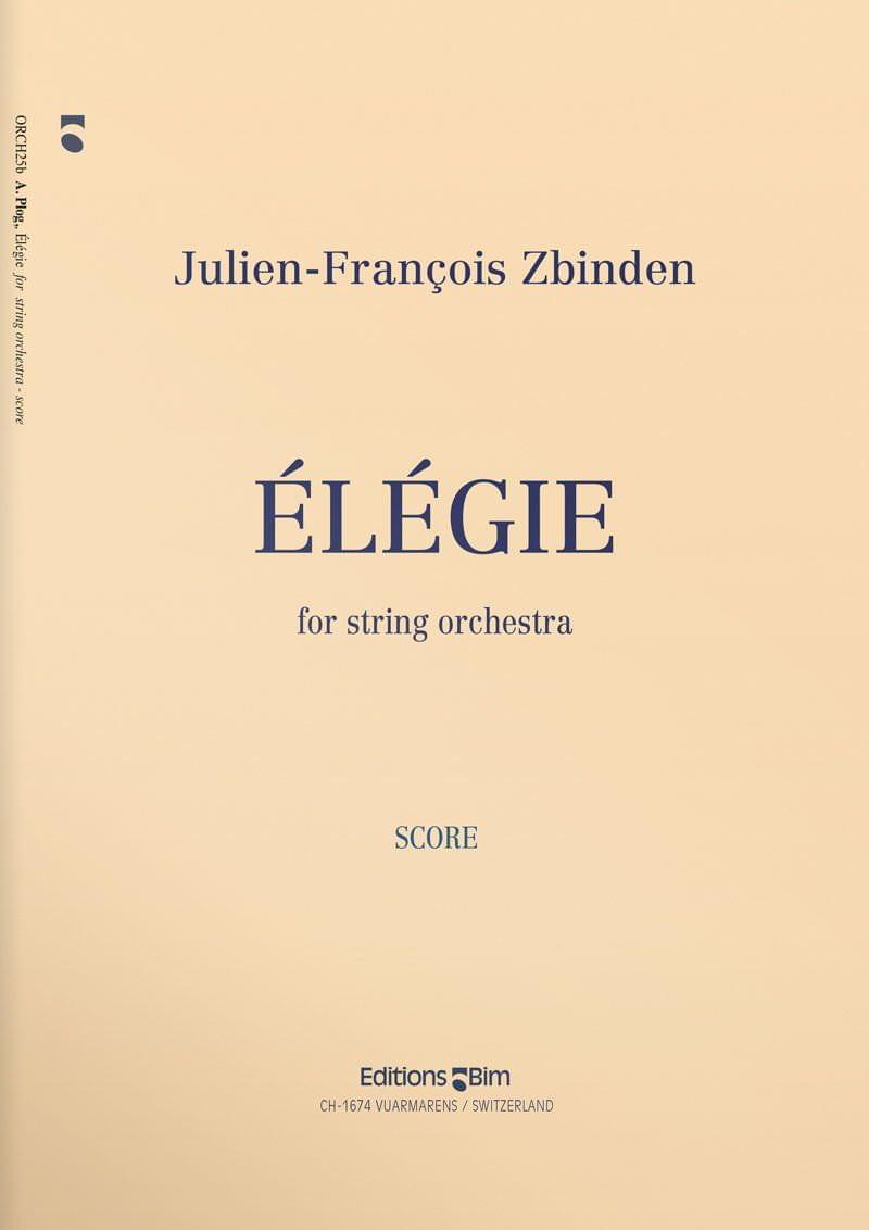 Zbinden Jf Elegie Orch25
