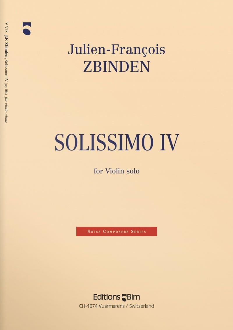 Zbinden Jf Solissimo Iv Vn28