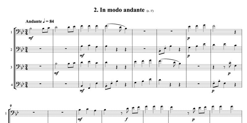 2. In modo andante