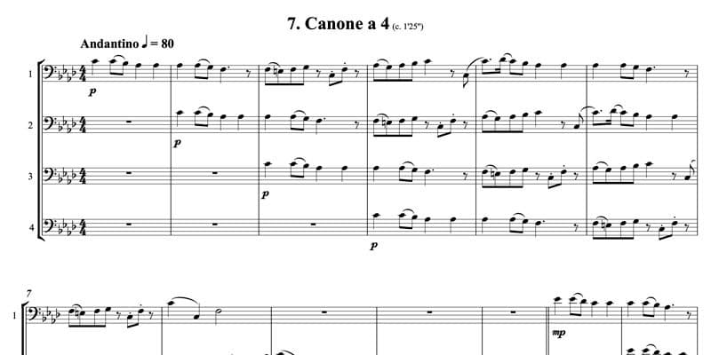 7. Canone a 4