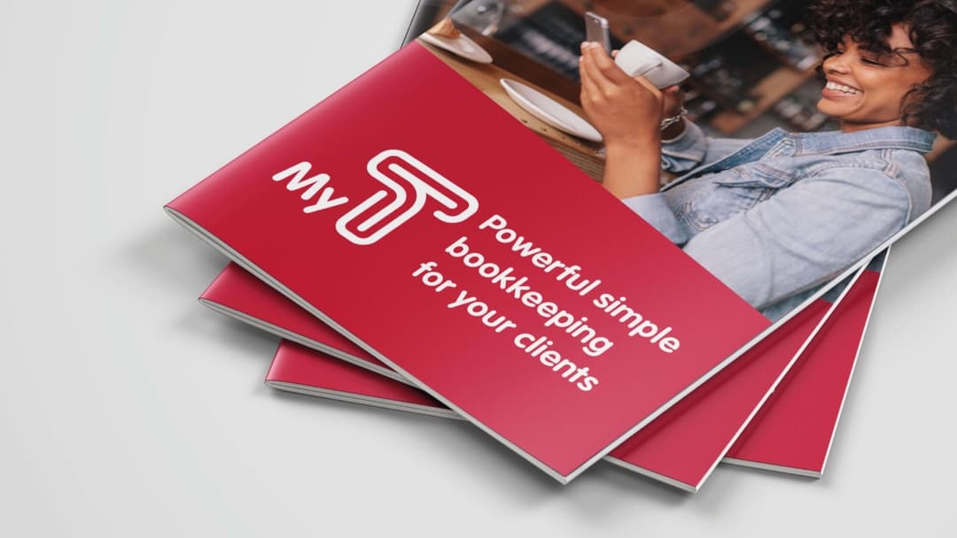 An image of the MyT brand brochure cover.