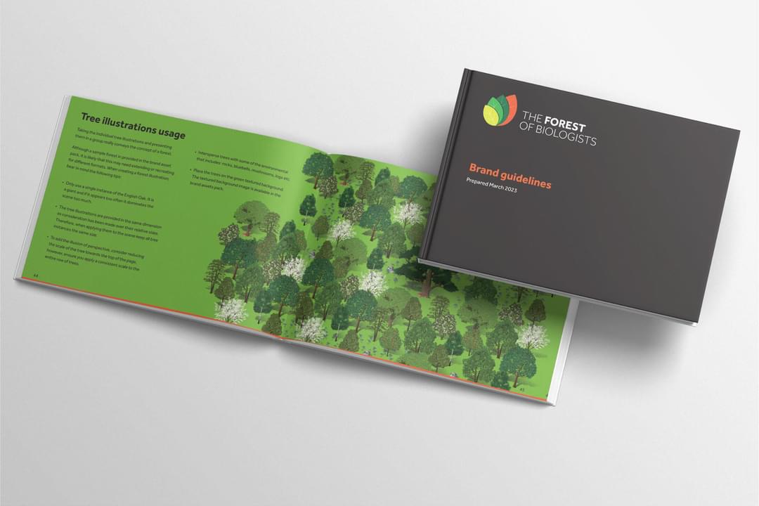 Brand guidelines for The Forest of Biologists