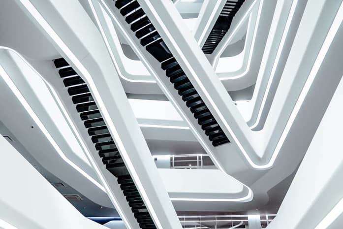Futuristic staircase