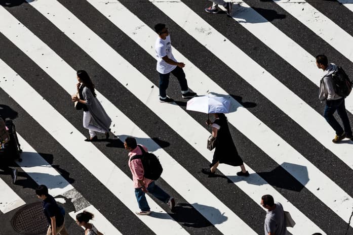 People walking in the city