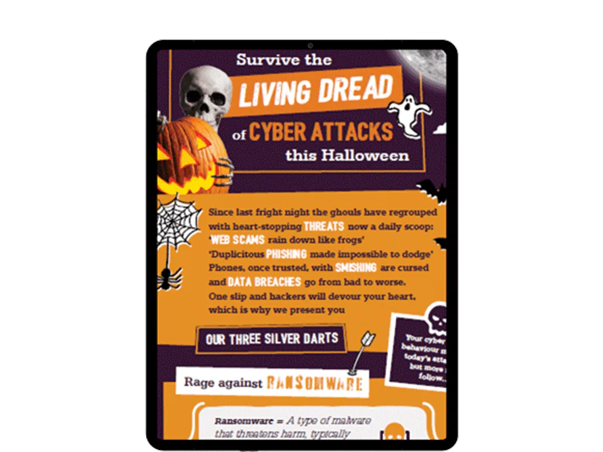 Halloween 2022 infographic email and webpage image