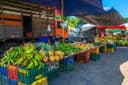 Marktstand in Costa Rica: Touristen und Fremdarbeiter fehlen als Kunden wegen Grenzschließung