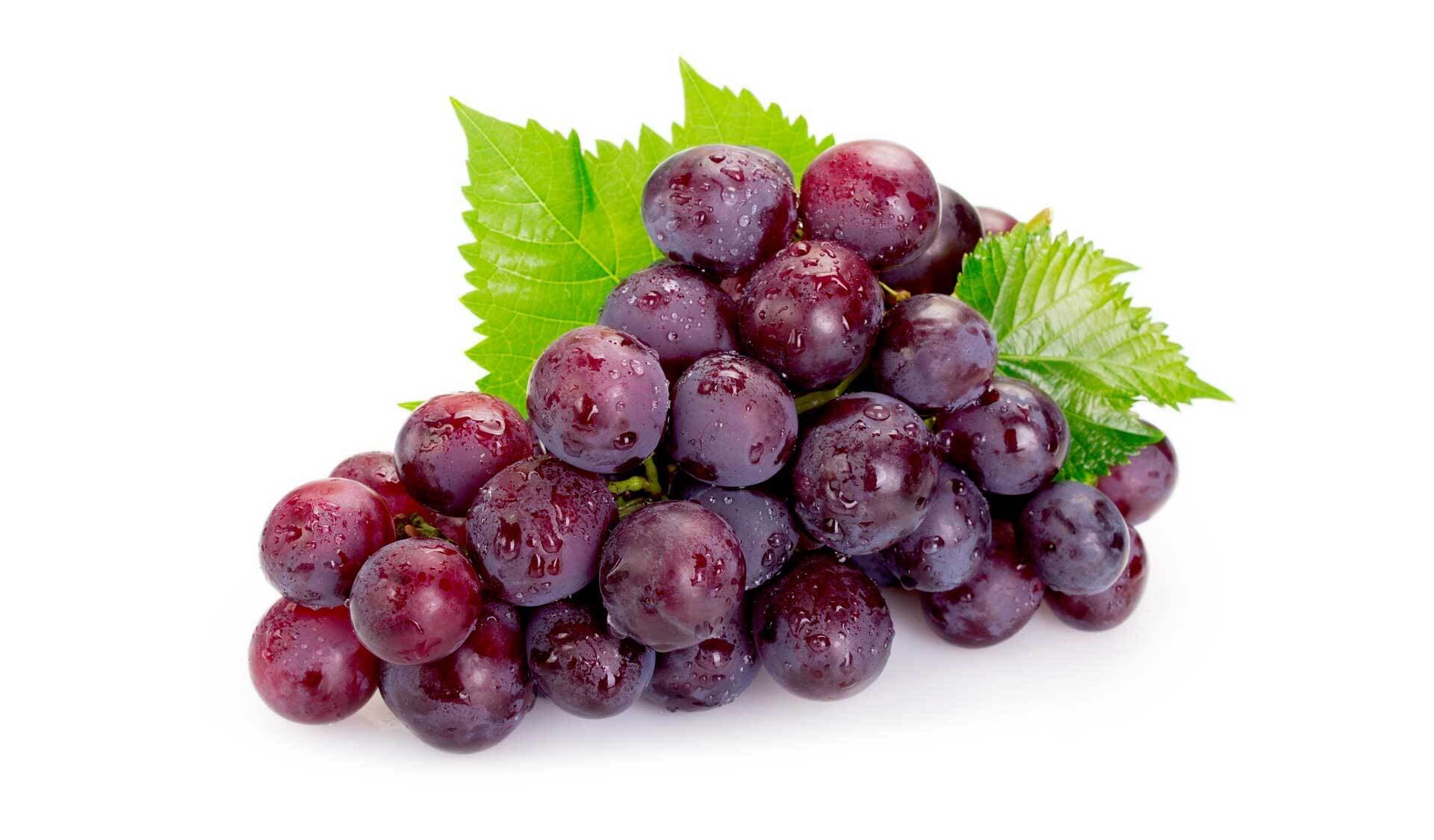 Ein Bund roter Weintrauben