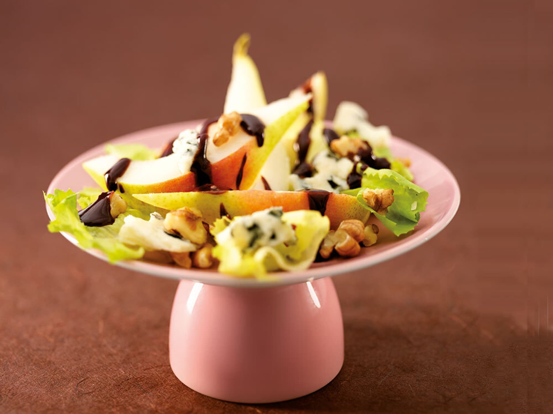 Birnen-Endivien-Salat mit Schoko-Vinegar