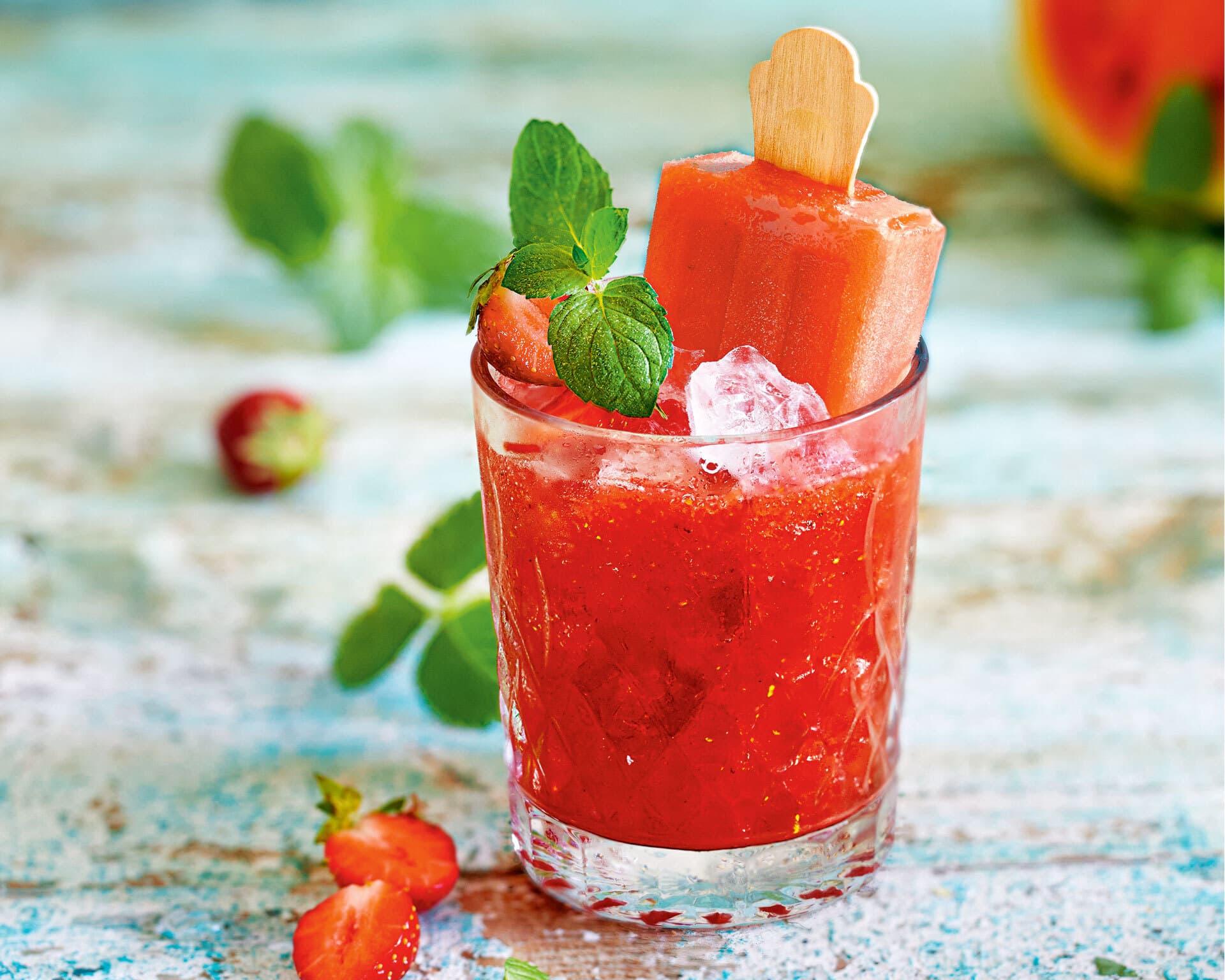 Wassermelonen-Eis-Cocktail
