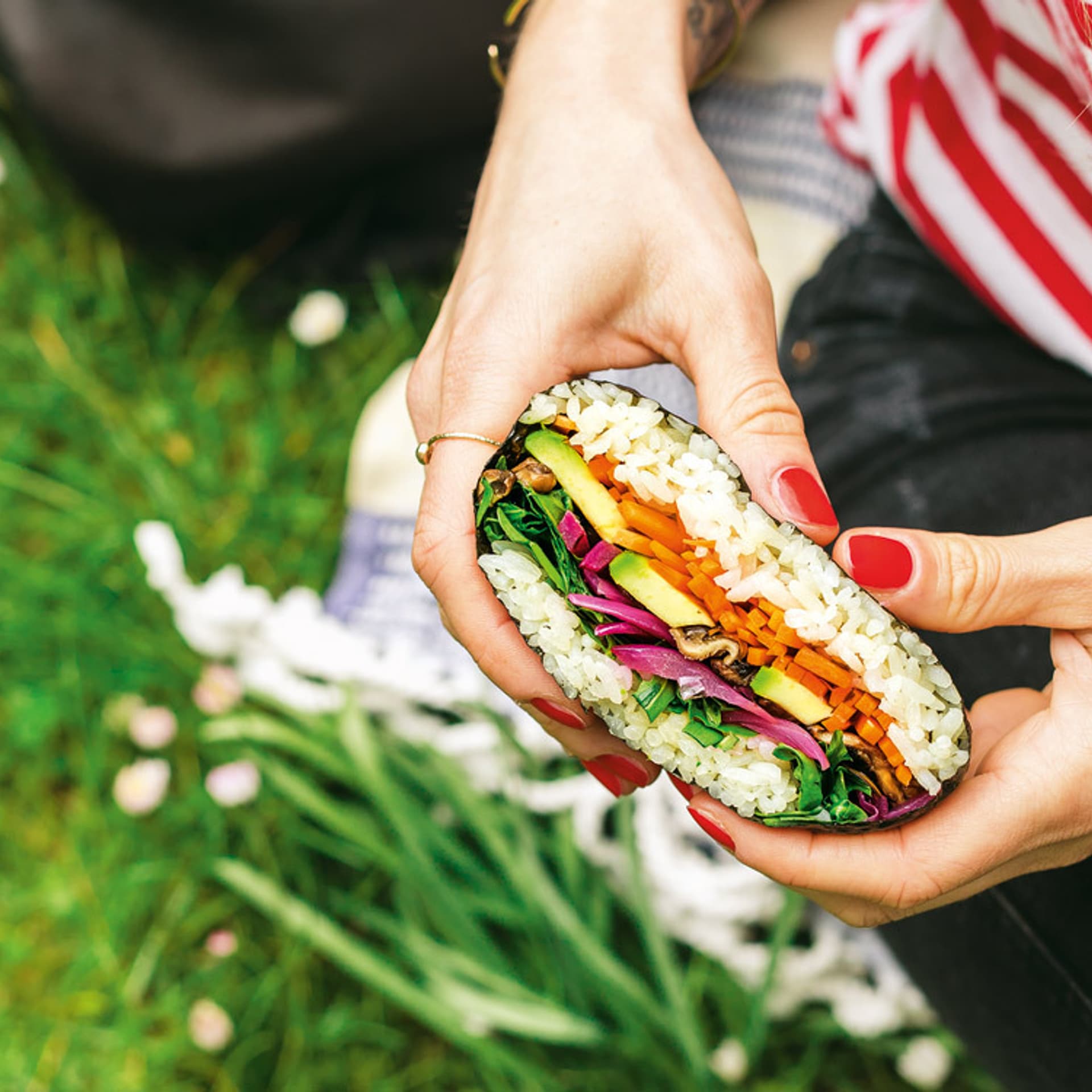 Sushi Sandwich Schrot Korn Sushi Sandwich Schrot Korn