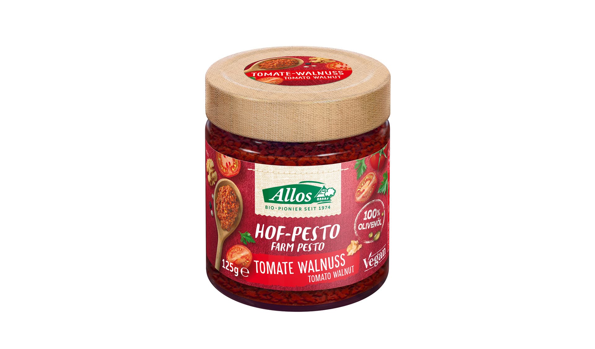Allos (www.allos.de) Hof-Pesto Tomate Walnuss