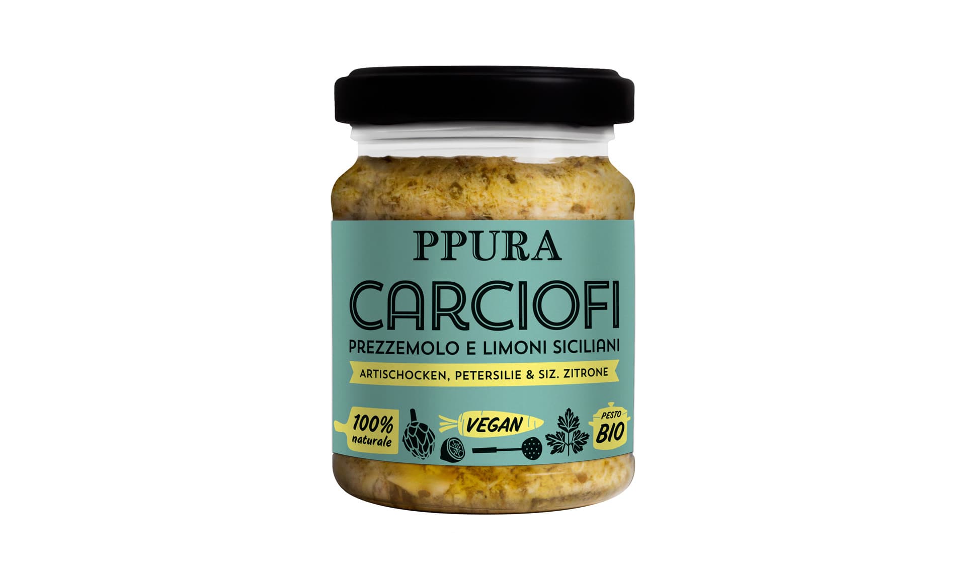 PPura (www.ppura.ch) Carciofi Artischocken, Petersilie, Zitrone