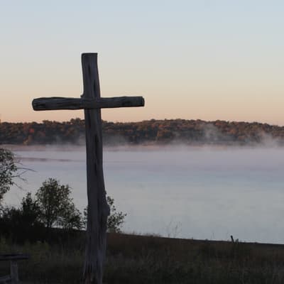 Fog and cross picture