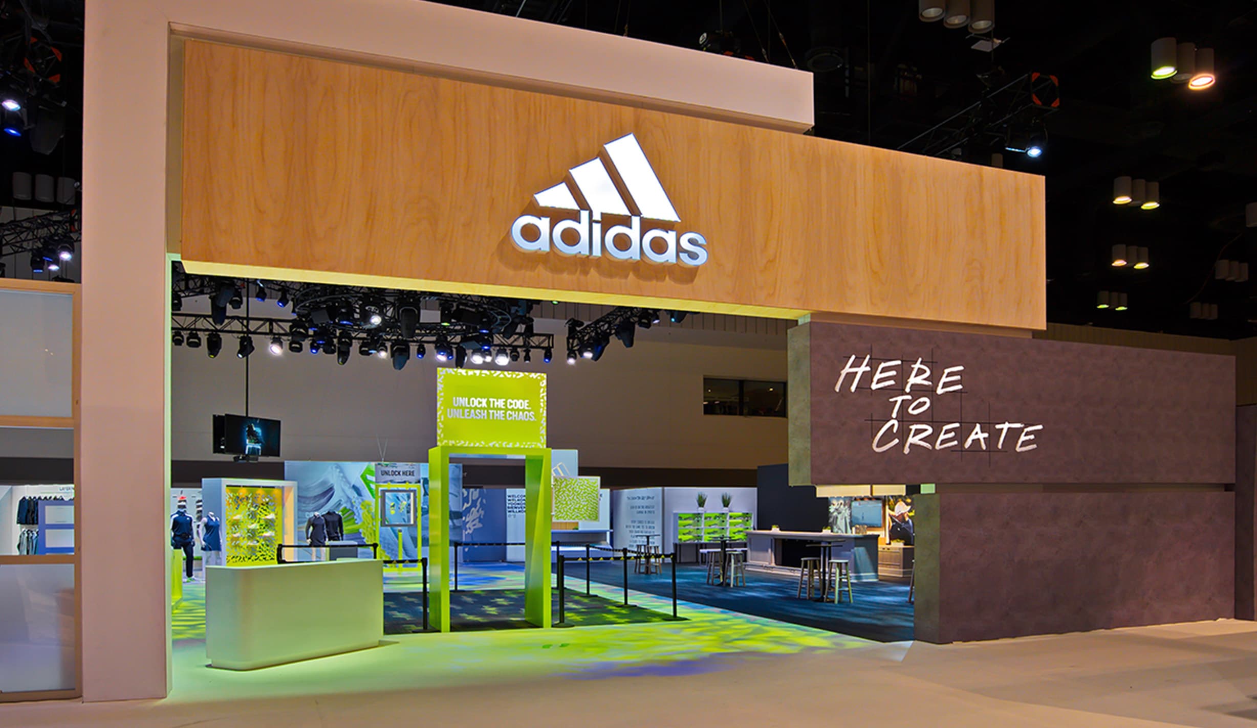 Adidas PGA Merchandise Show booth