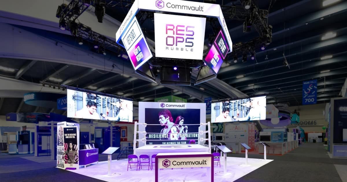 Commvault booth
