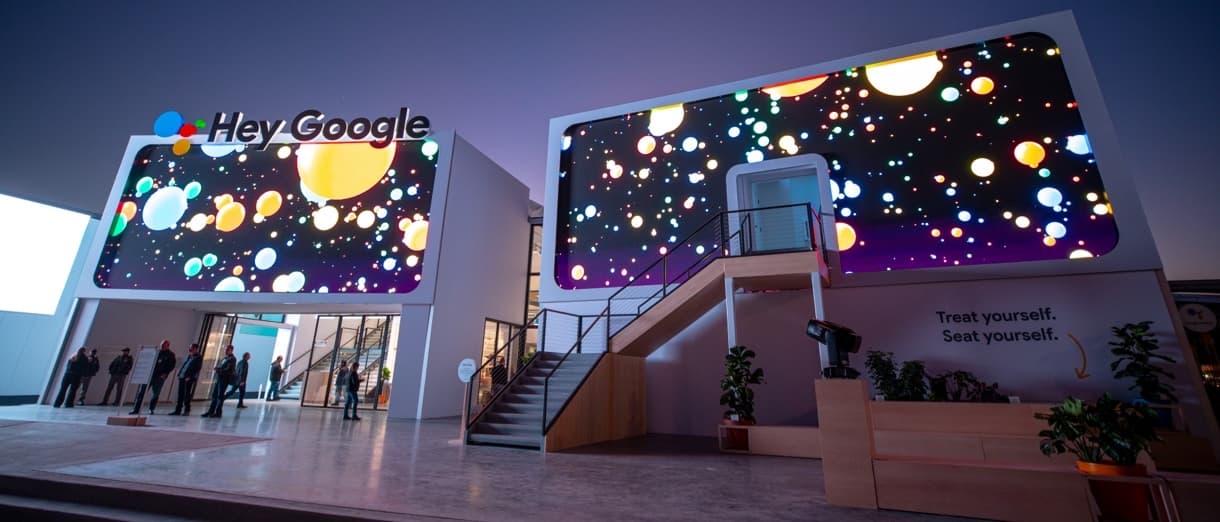 Google exhibit at CES 2020