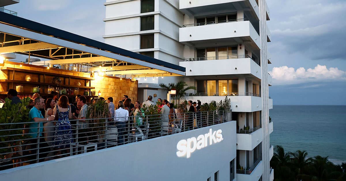 First Night at POSSIBLE 2026 — Sparks rooftop reception, Soho Beach House Miami Beach