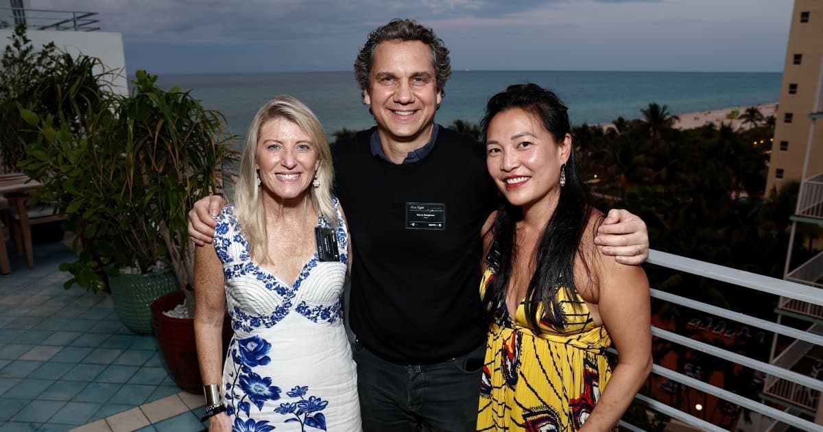 Laura Molen, Harry Kargman (Kargo), and Louisa Wong at First Night, POSSIBLE 2026