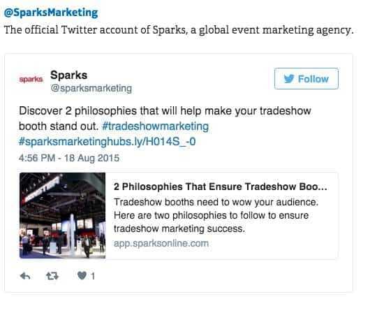 Sparks named 25 event pros to follow on twitter