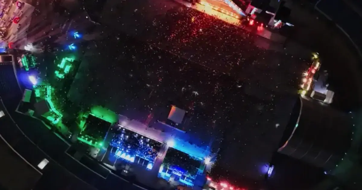 Sparks transformation economy coachella aerial