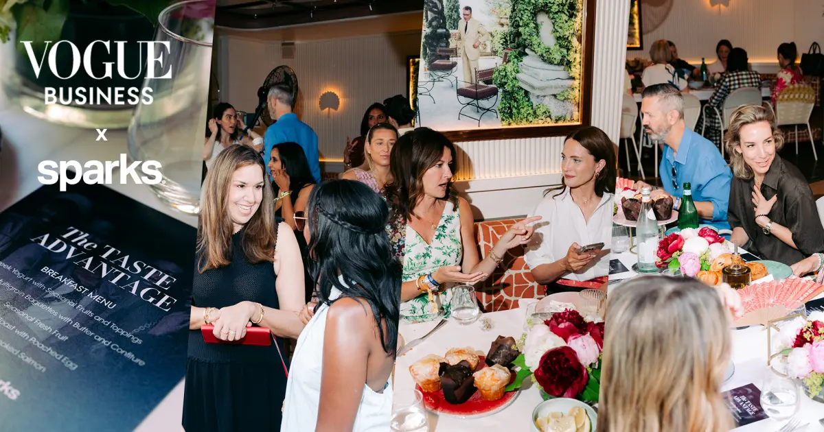 The Taste Advantage breakfast at La Môme Cannes — Sparks and Vogue Business at Cannes Lions 2026