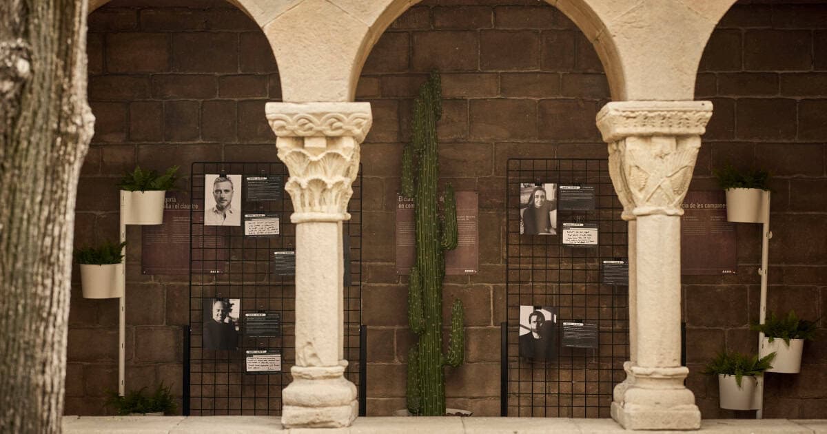Speaker Display Installation in the Cloisters at Sparks x WIRED Connection Code MWC 2026