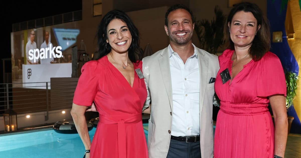 Rocco Pallotto (The Ad Council), Joy Robins (The New York Times), and Melissa Levy (Sparks) at First Night, POSSIBLE 2026