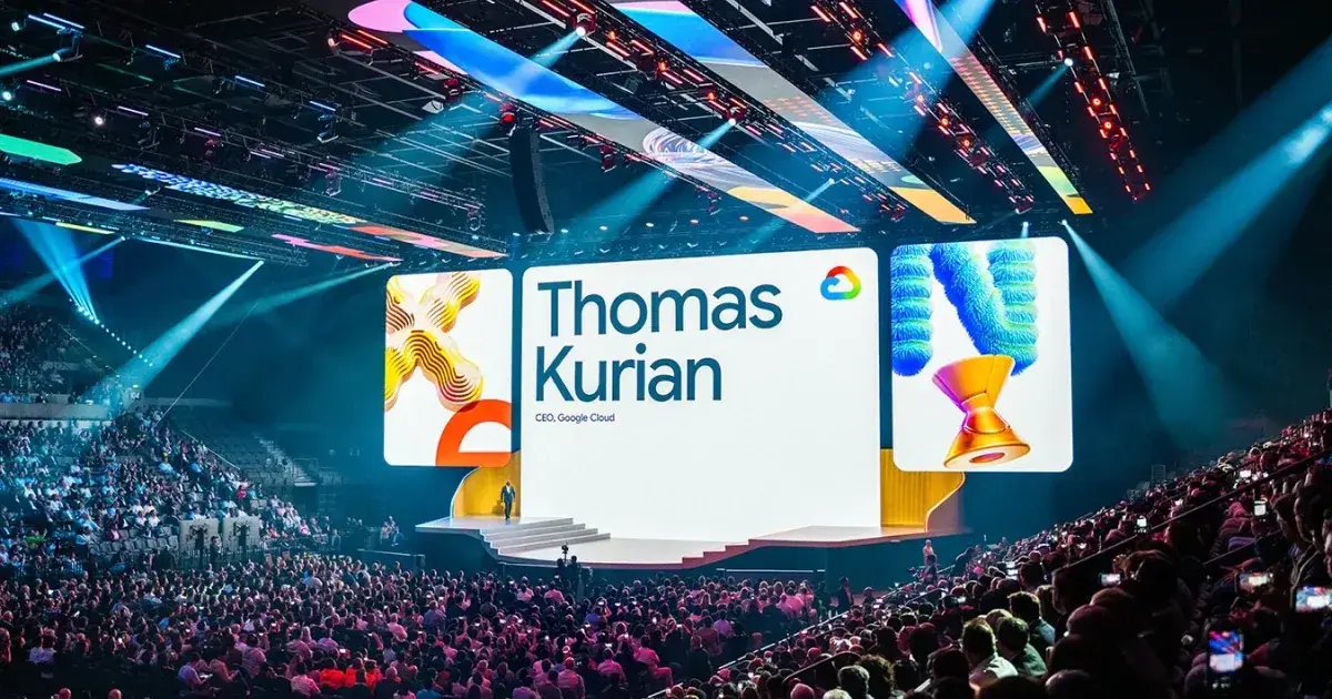Thomas Kurian on stage at Google Cloud Next 2026