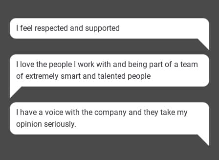 Reasons Employees Love Working Here