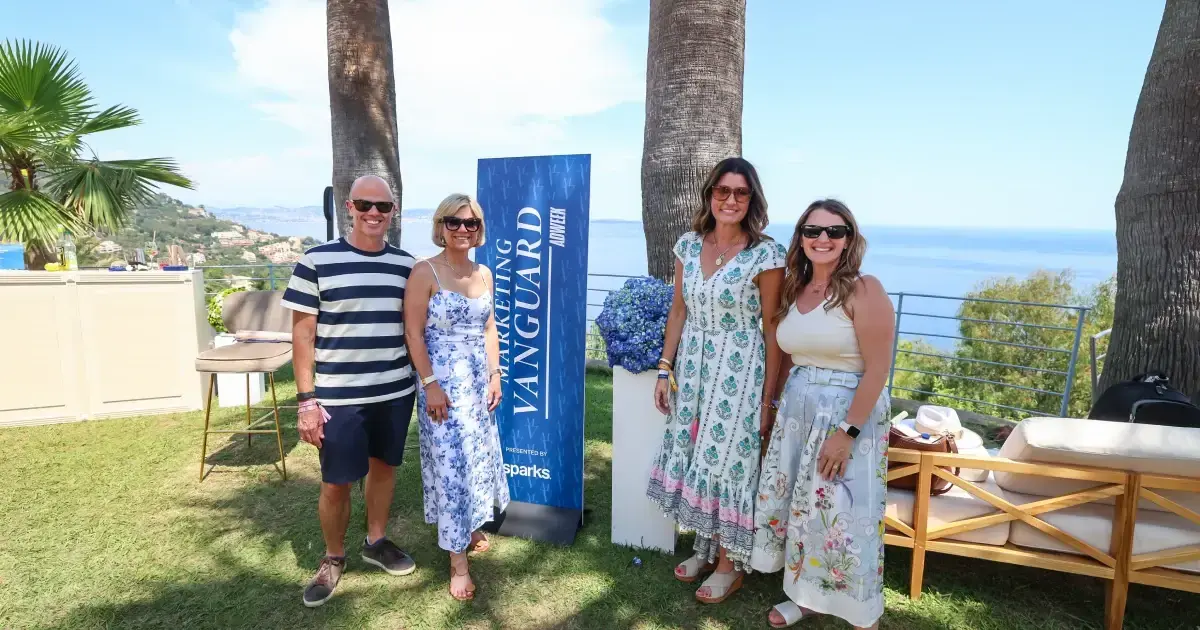 Marketing Vanguard Guests at the ADWEEK × Sparks Backdrop