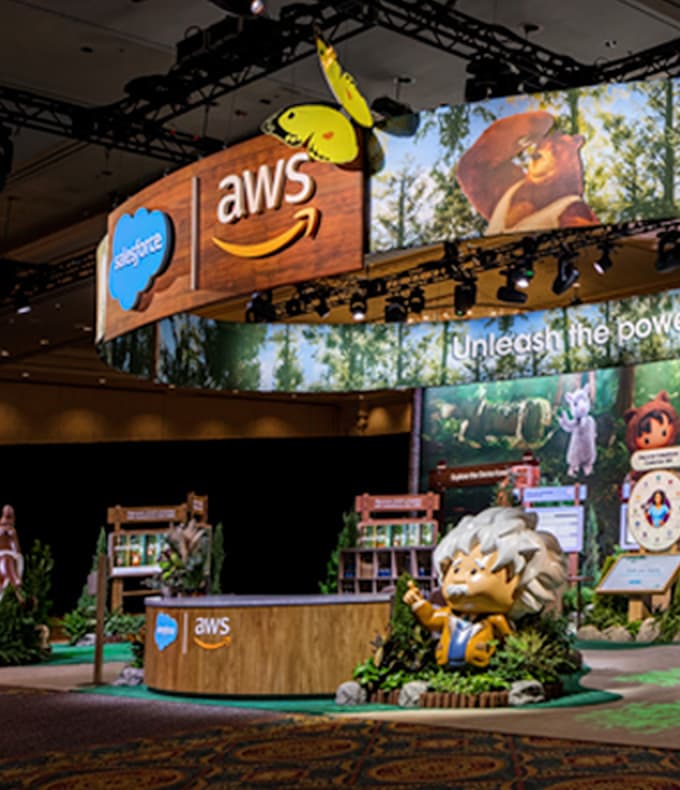 Salesforce AWS re:Invent Front Display