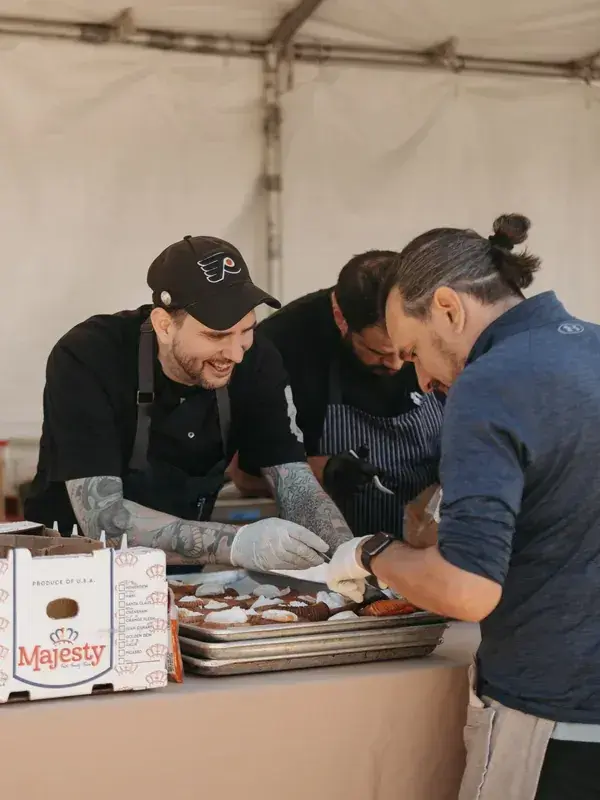 Sparks First Light - Outstanding in the Field Chefs at Work