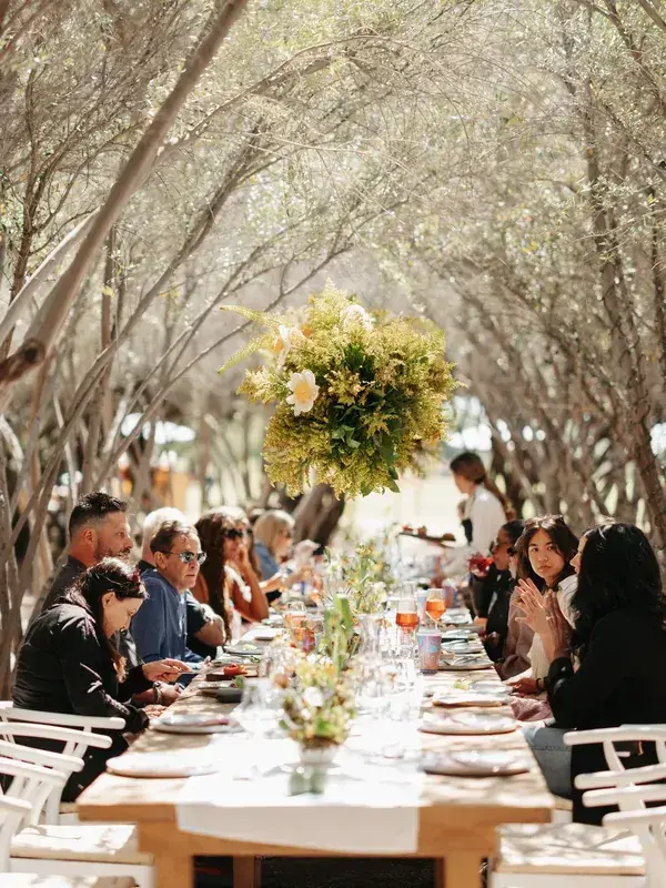 Sparks First Light - Overhead Table Florals