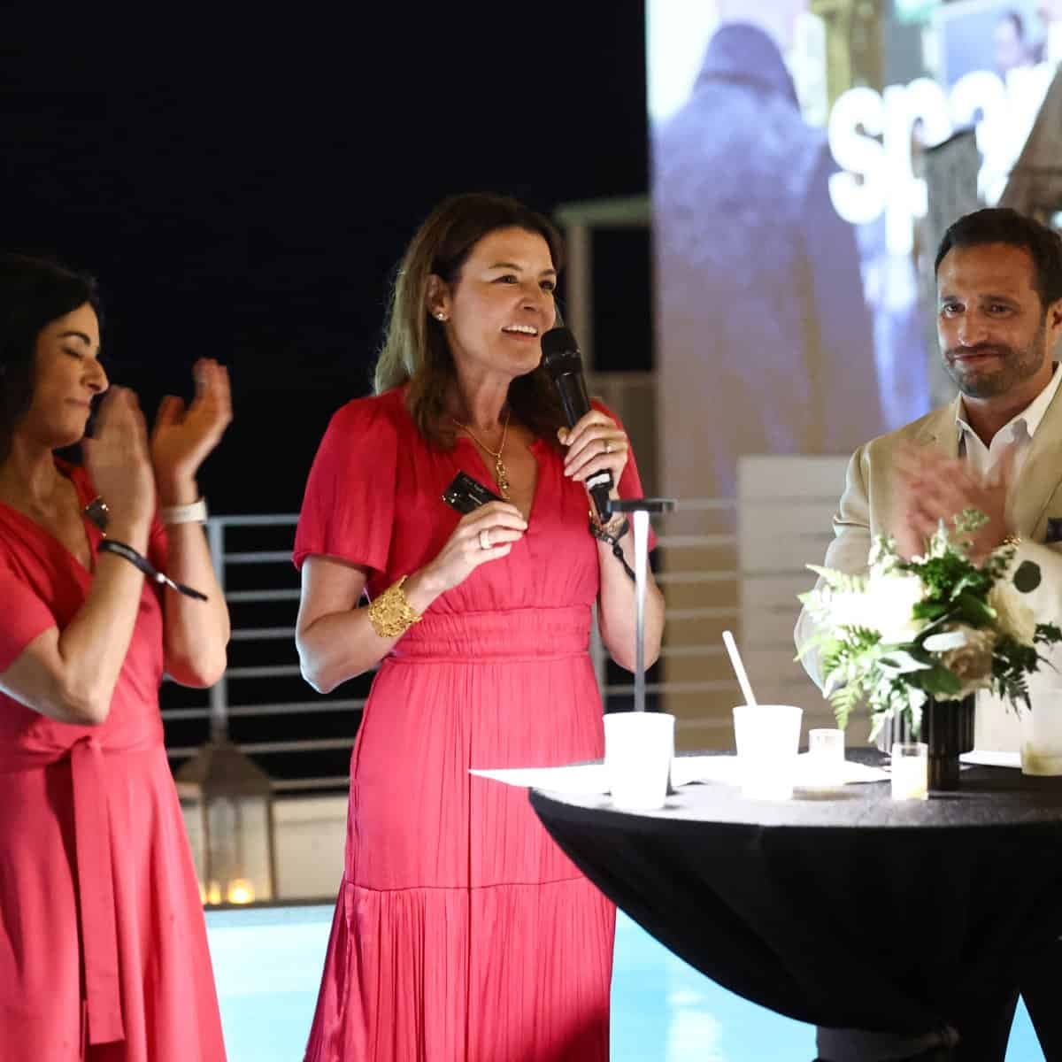 Sparks President, Melissa Levy, welcomes guests at First Night, POSSIBLE 2026