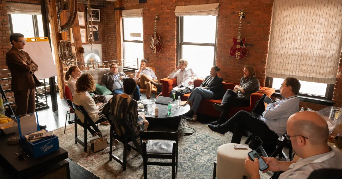 Workshop discussion at Sparks UnCanned 2026, Wheelhouse NYC
