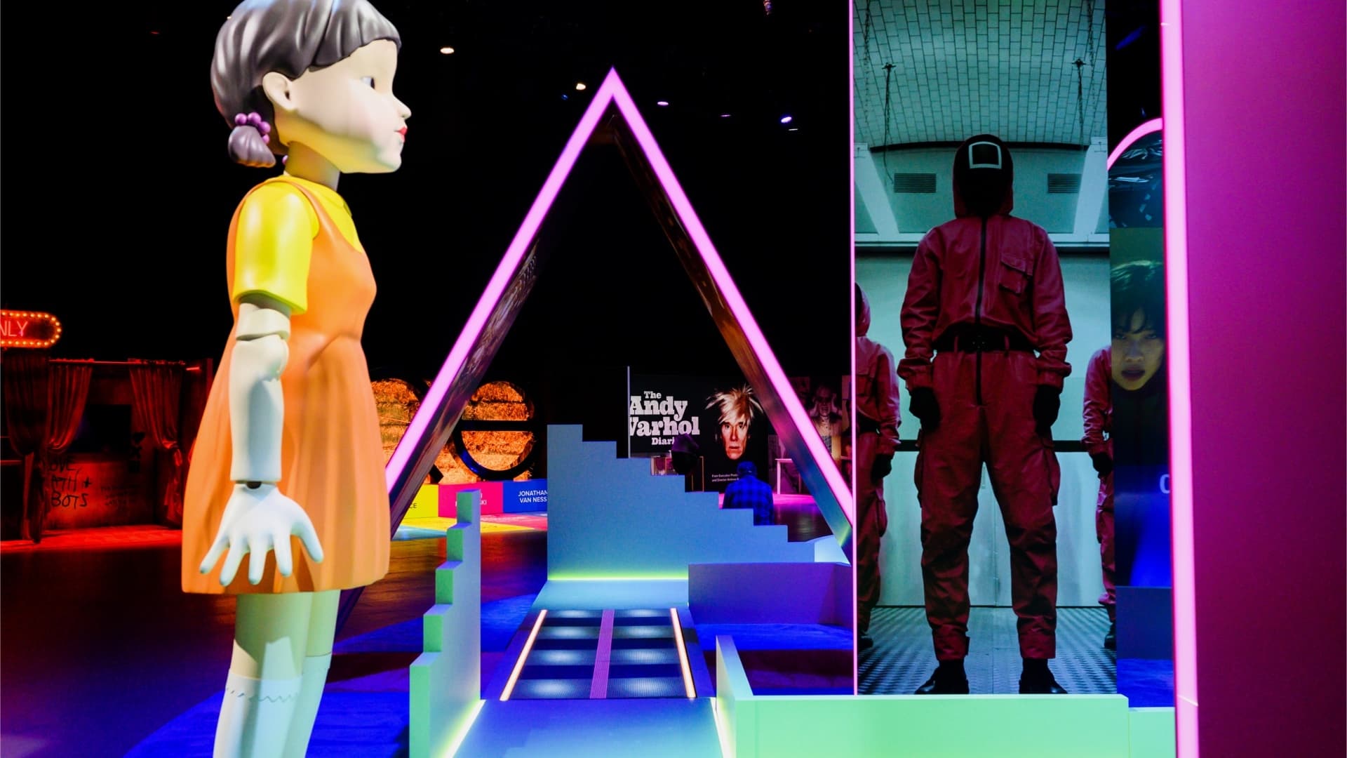 Squid game led floor