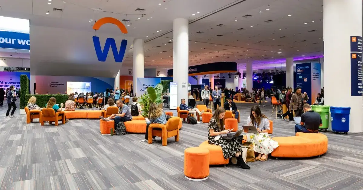 Workday Rising 2025 Expo Floor Lounge