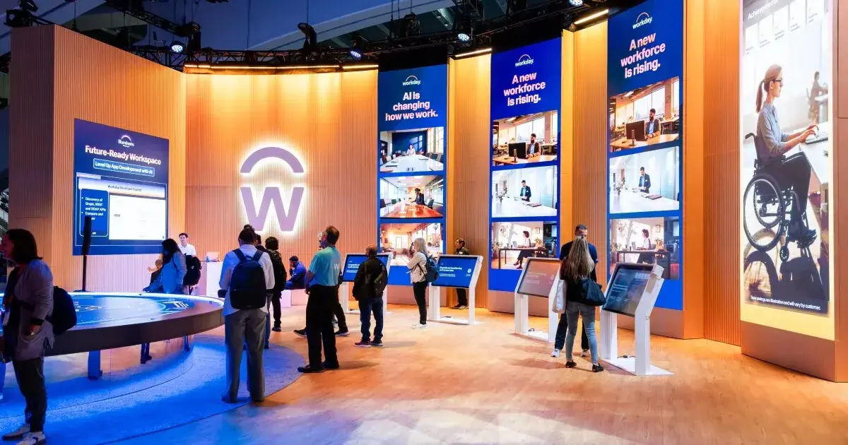 Workday Rising 2025 Interactive Demo Towers