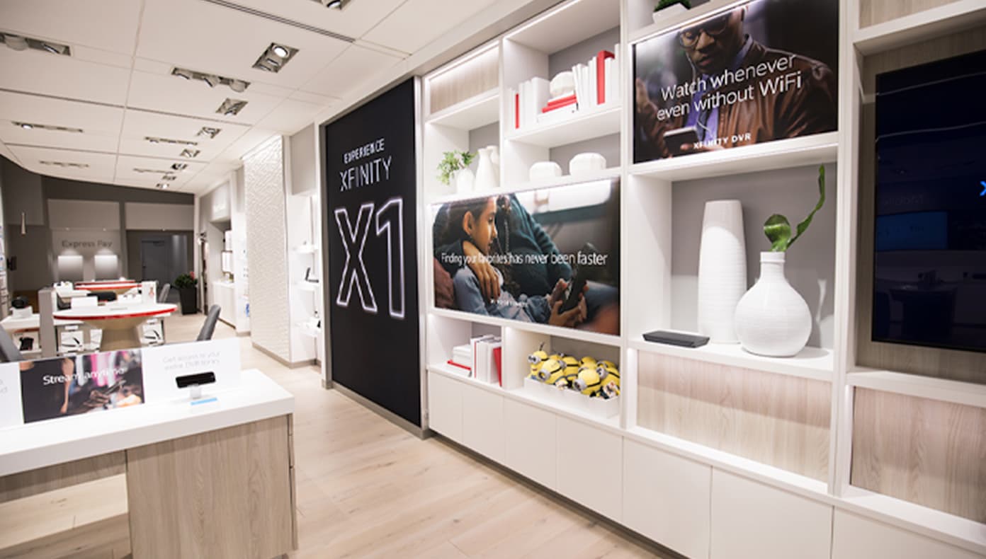 Comcast Xfinity Retail Stores Shelving