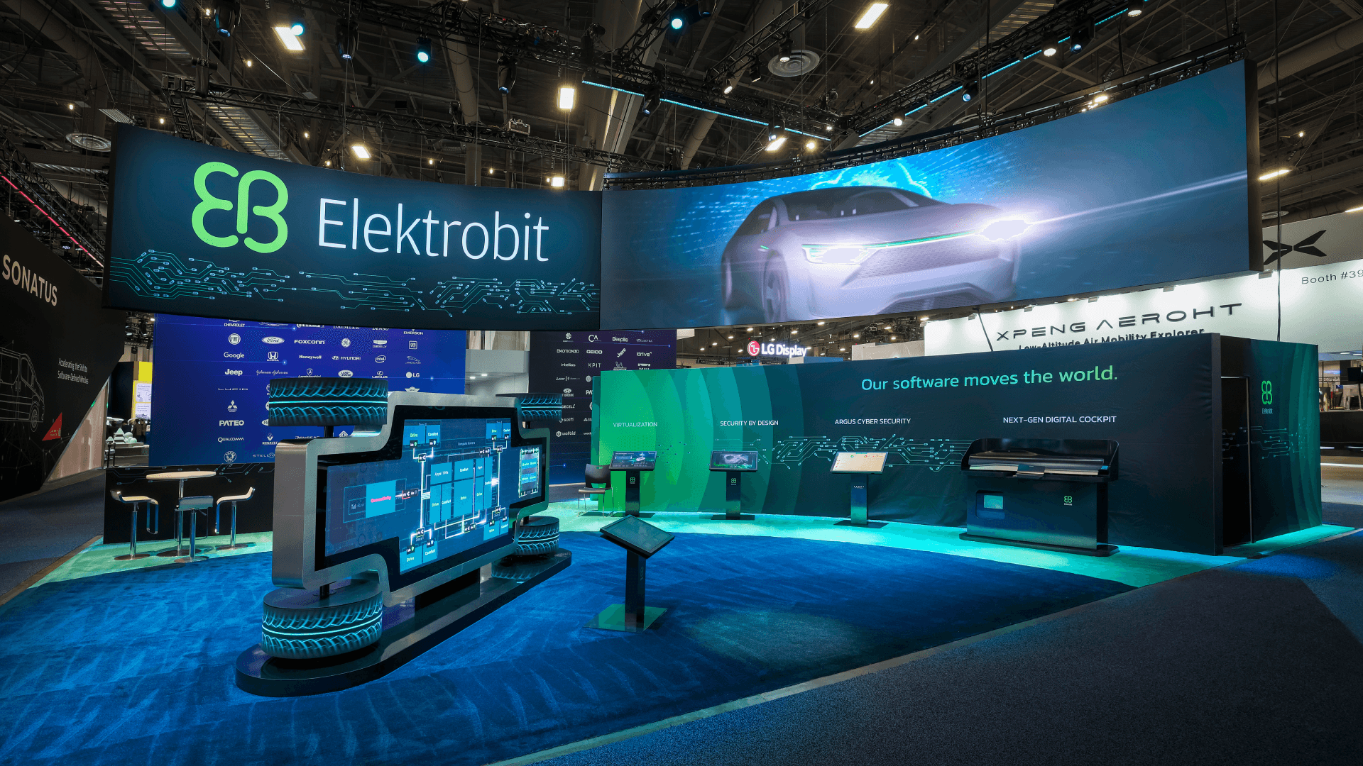 Elektrobit booth at CES 2024